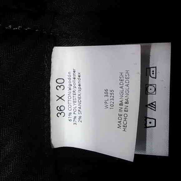 Haggar Men's Black Khakis 2063 - Picture 5 of 6